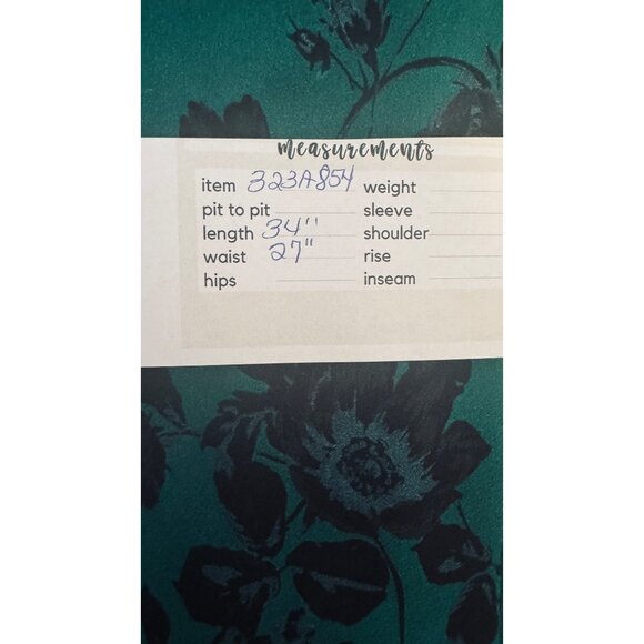 NWT Band Of The Free Small Emerald Green & Black Floral Midi Skirt Viscose - Picture 7 of 14